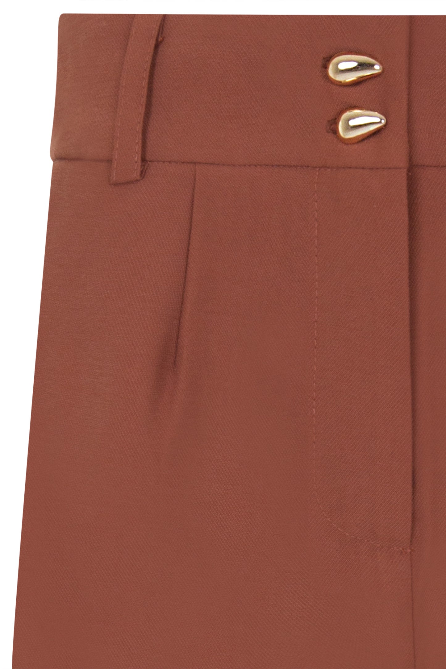 Shorts Alfaiataria Feminino Cintura Alta com Bolsos
