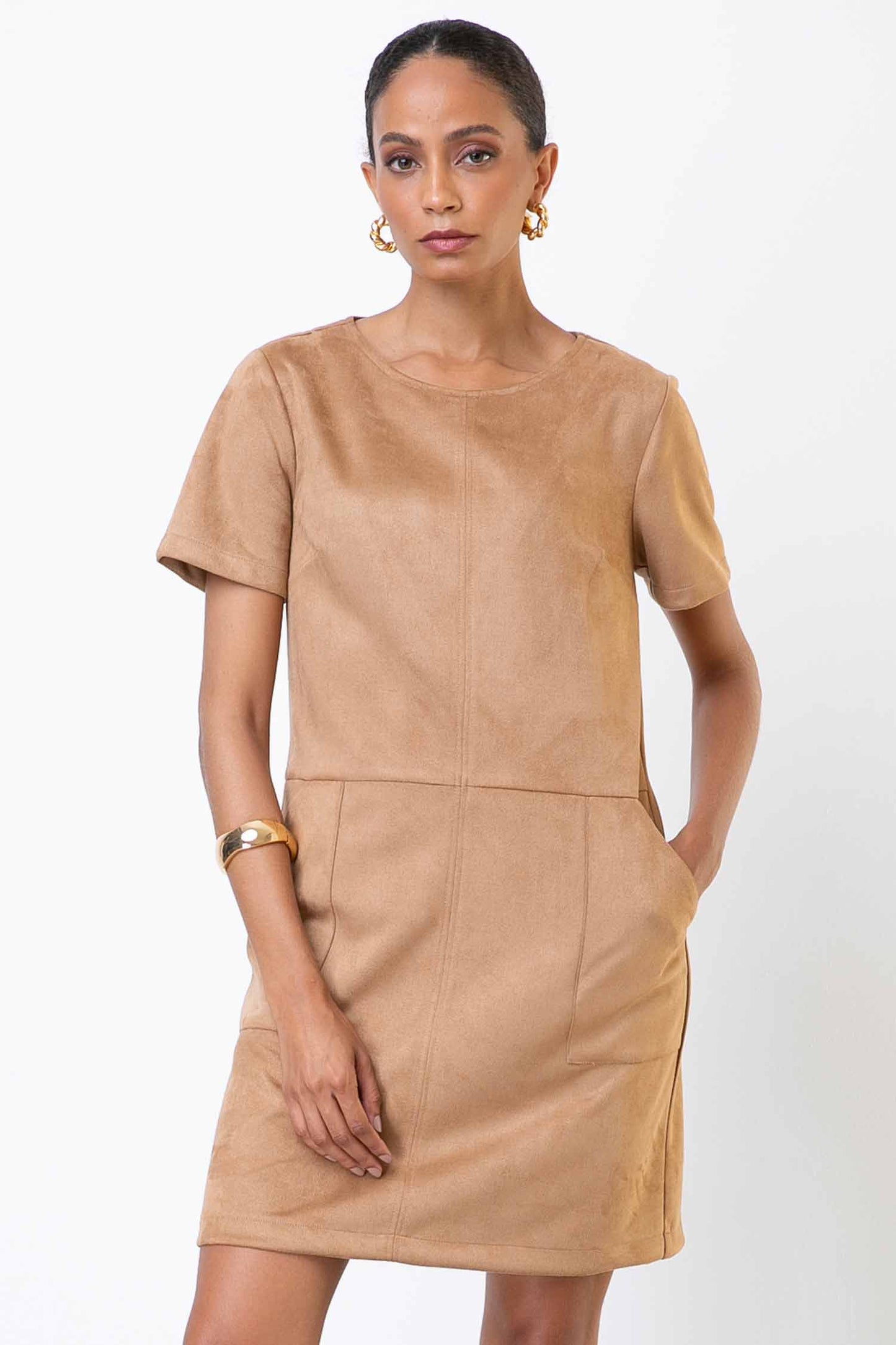 Vestido Suede Camurça