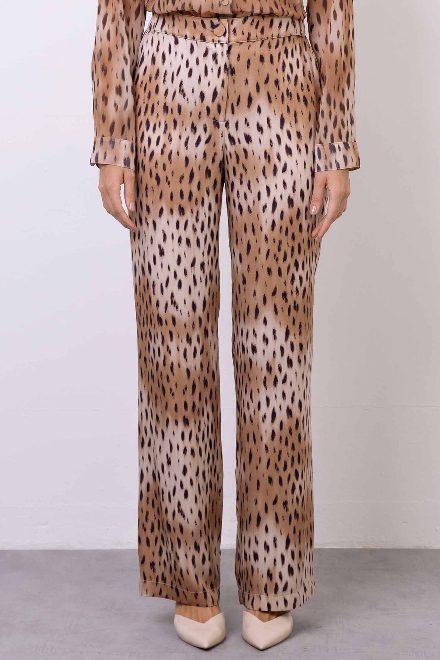 Calça Viscocrepe Animal Print