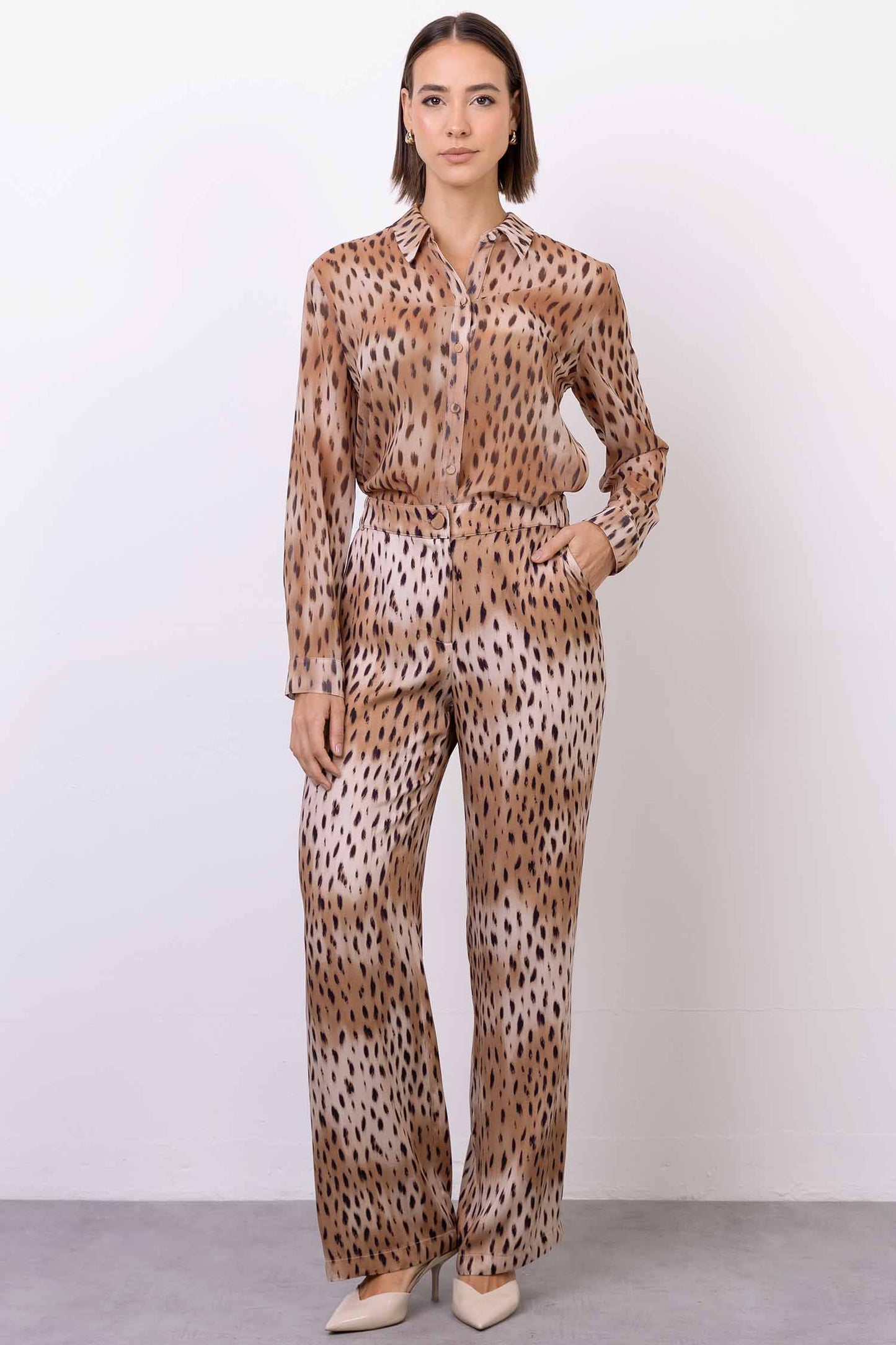 Calça Viscocrepe Animal Print