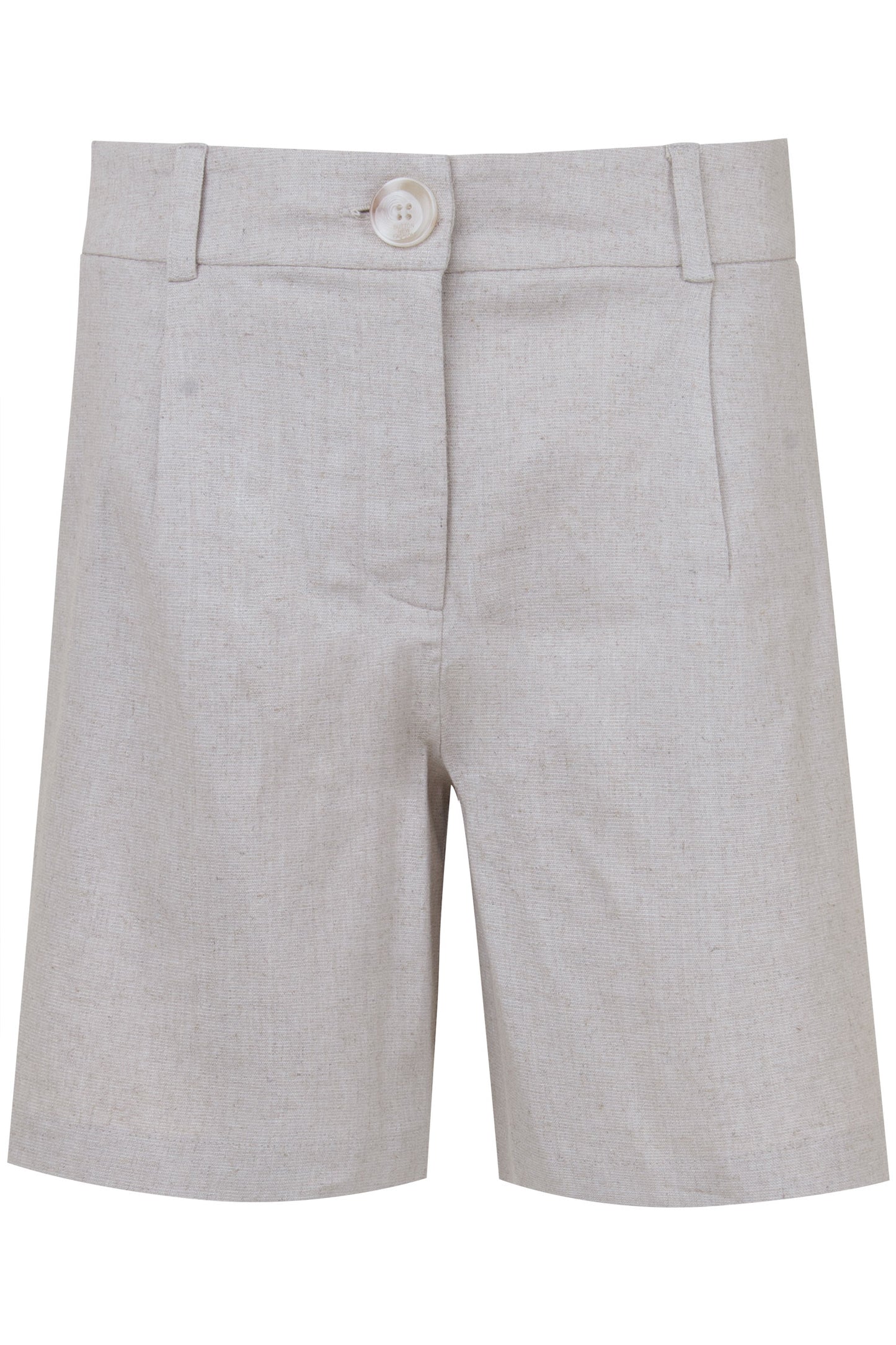 Shorts Viscolinho Com Pregas Natural