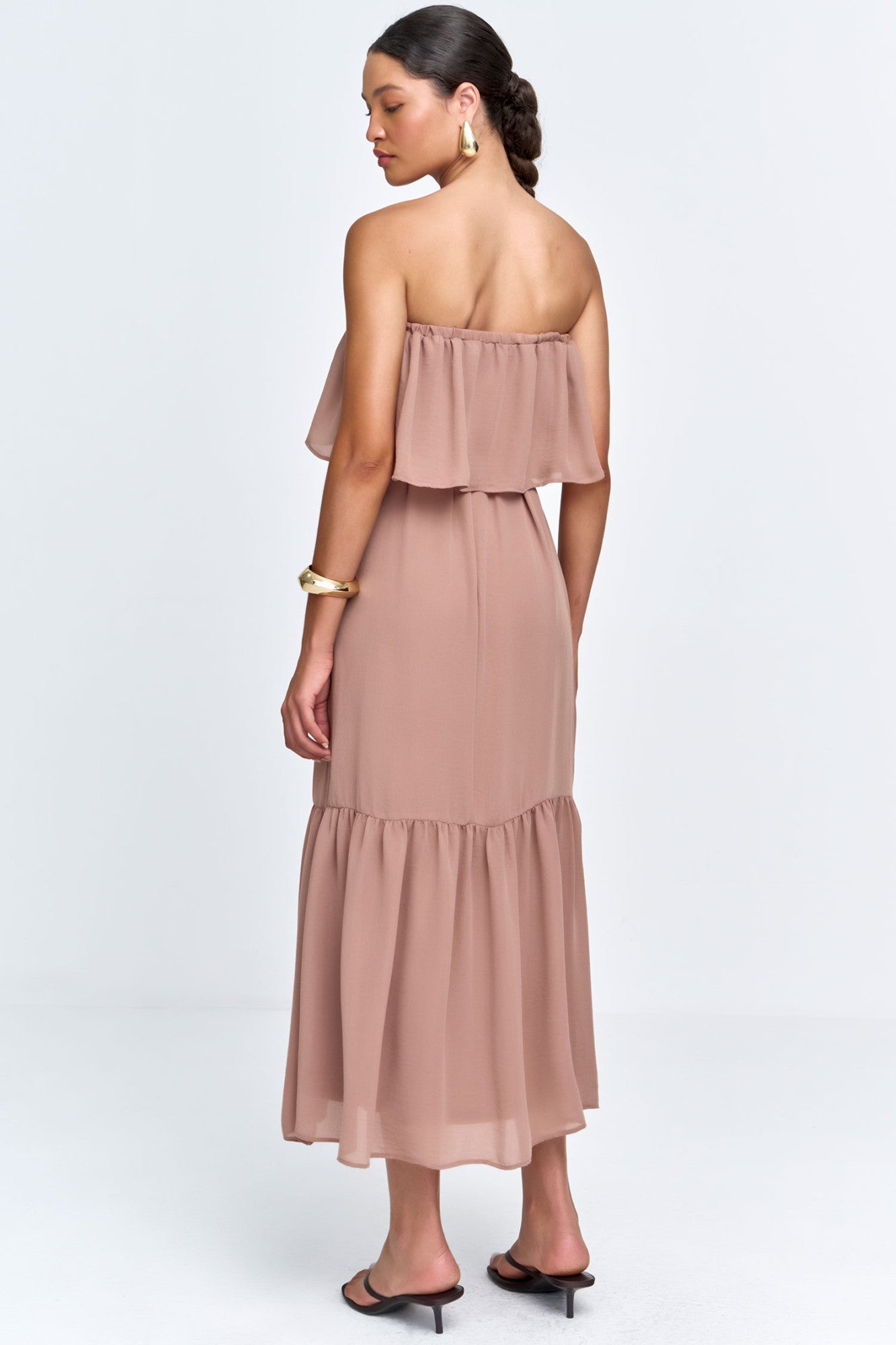 Vestido Chiffon Mocha