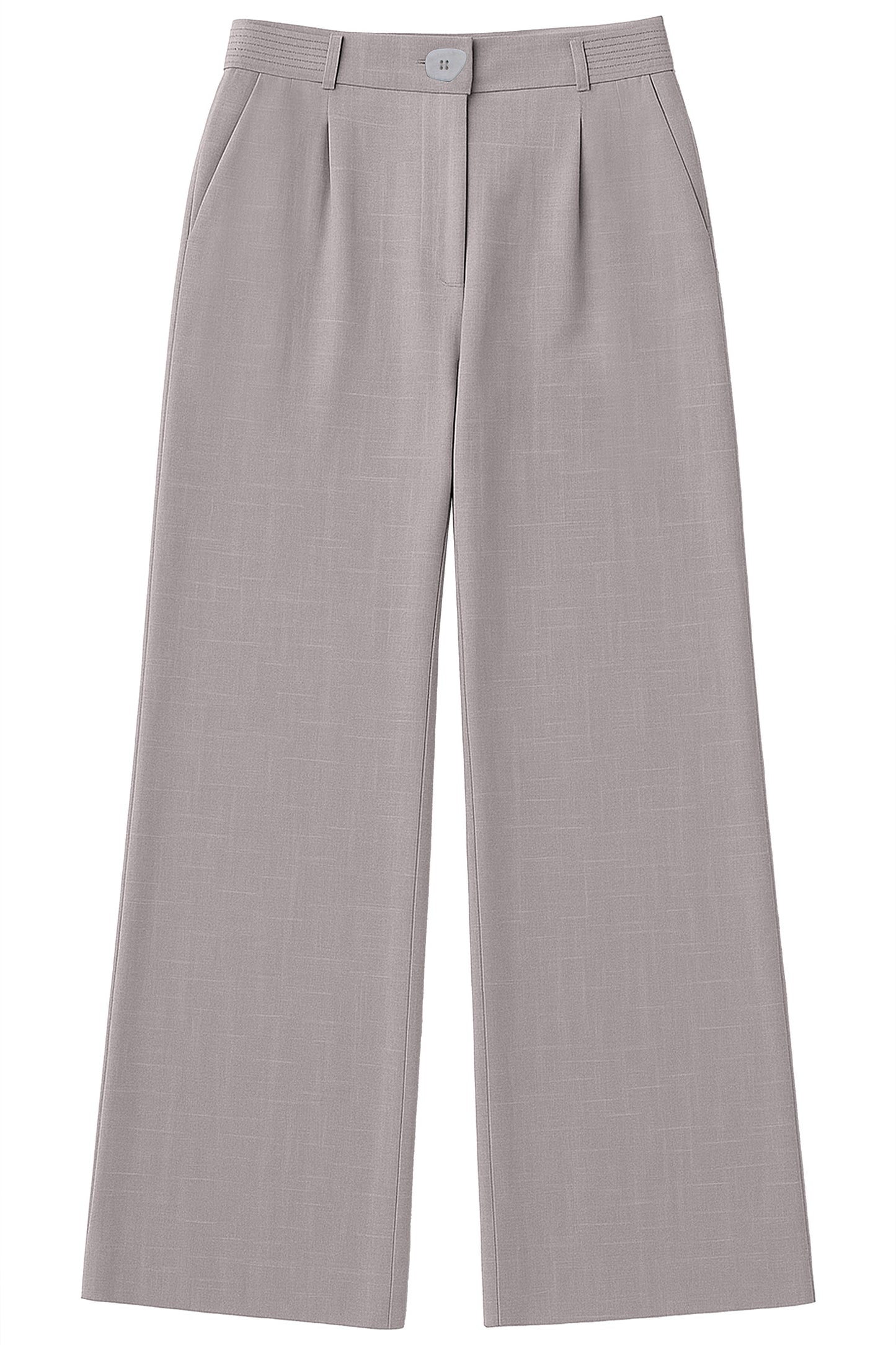 CALÇA RETA VISCOLINHO C/PREGA E BOLSOS
