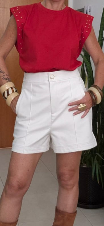 Short Couro Analuz
