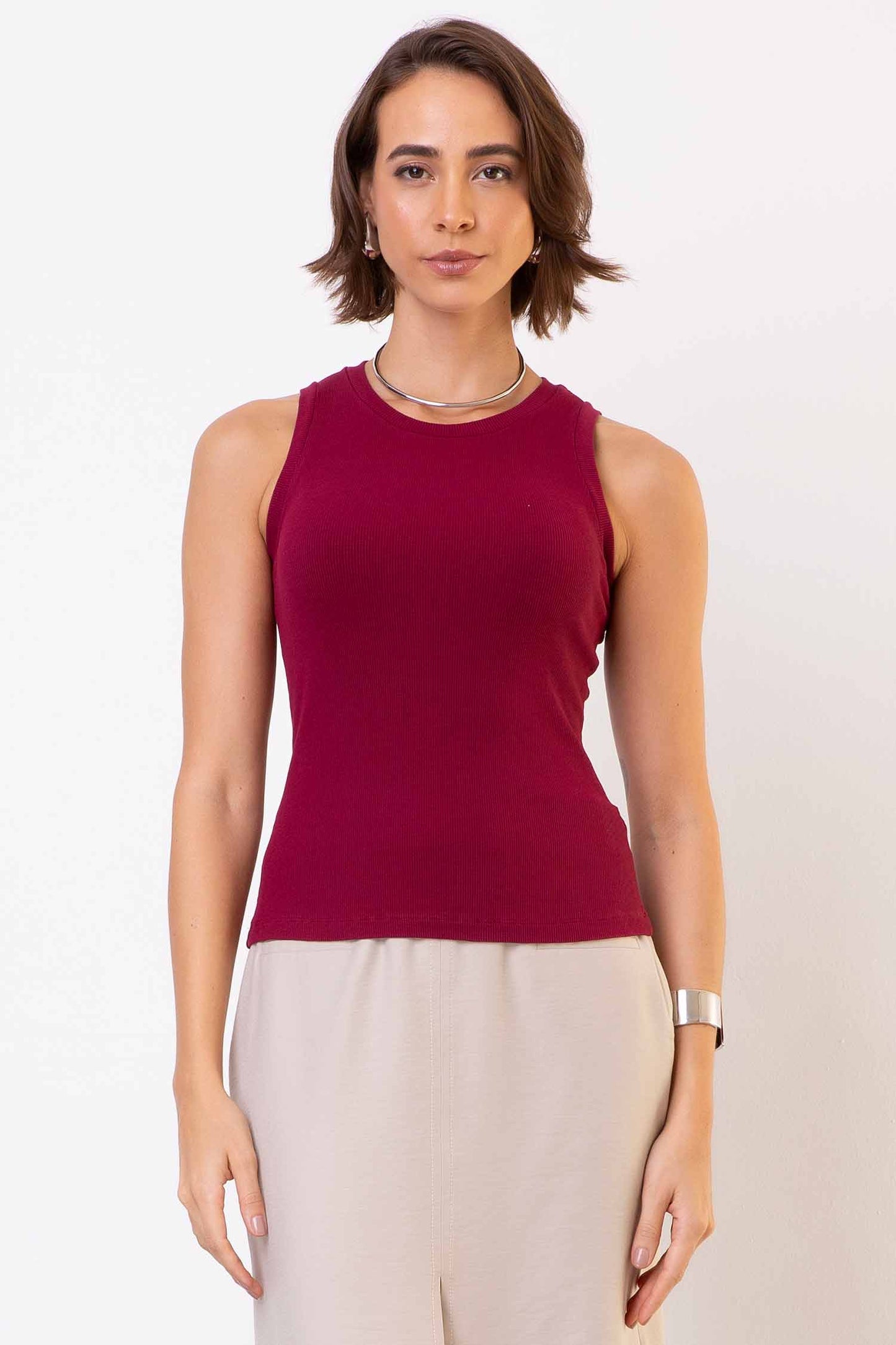 Blusa Malha Ribana