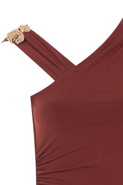 BLUSA MALHA C/FRANZIDO DET. ALÇA