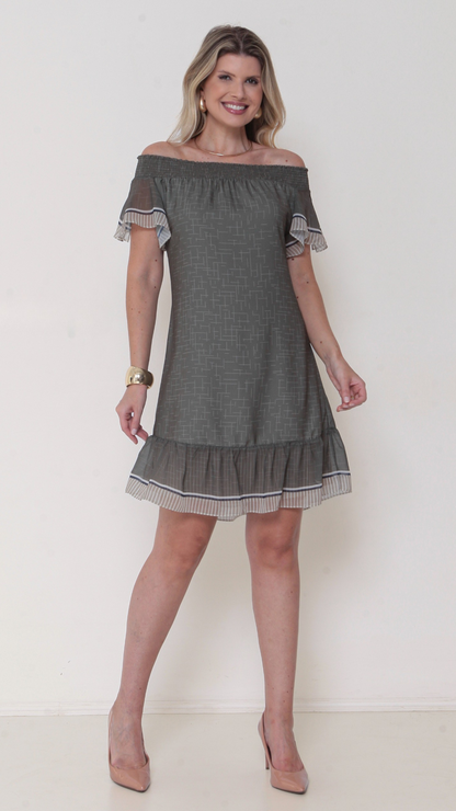 Vestido Curto Estampa Exclusiva Yumarimel