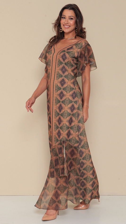 Vestido Longo Estampa Exclusiva Yumarimel
