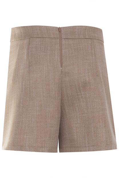 Shorts Saia Alfaiataria C/ Fio Metalizado C/ Bolso