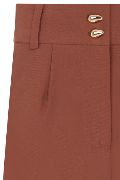 SHORTS ALF.C/BOLSOS E DET.BOTÃO GOTA