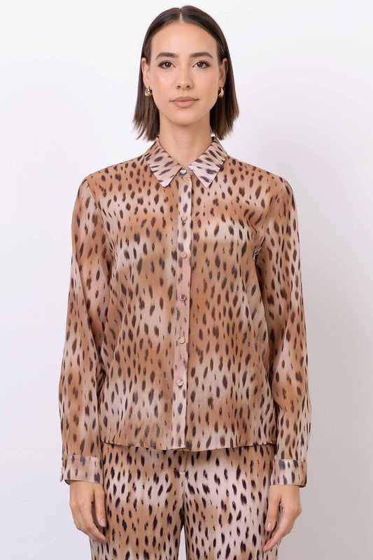 Camisa Chiffon Animal Print