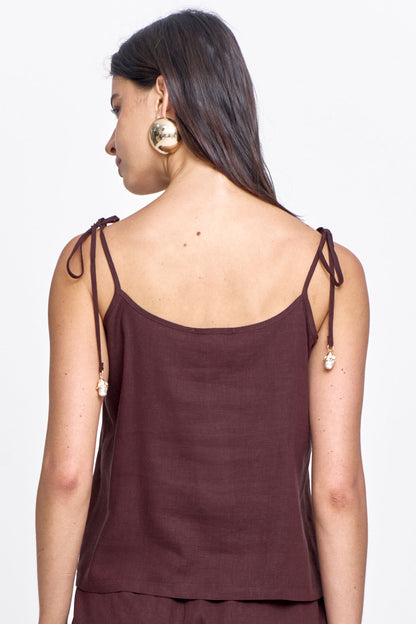 REGATA VISCOLINHO FRZ. FRT. LAÇO NAS ALÇAS