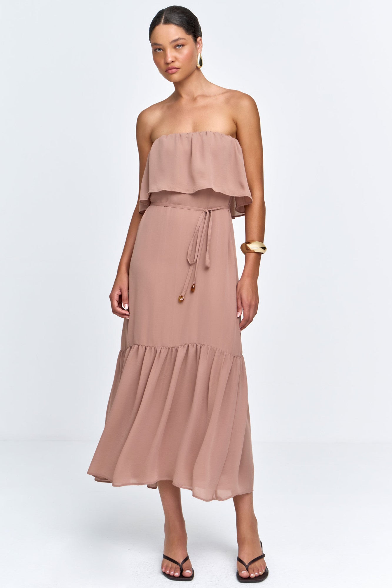 Vestido Chiffon Mocha