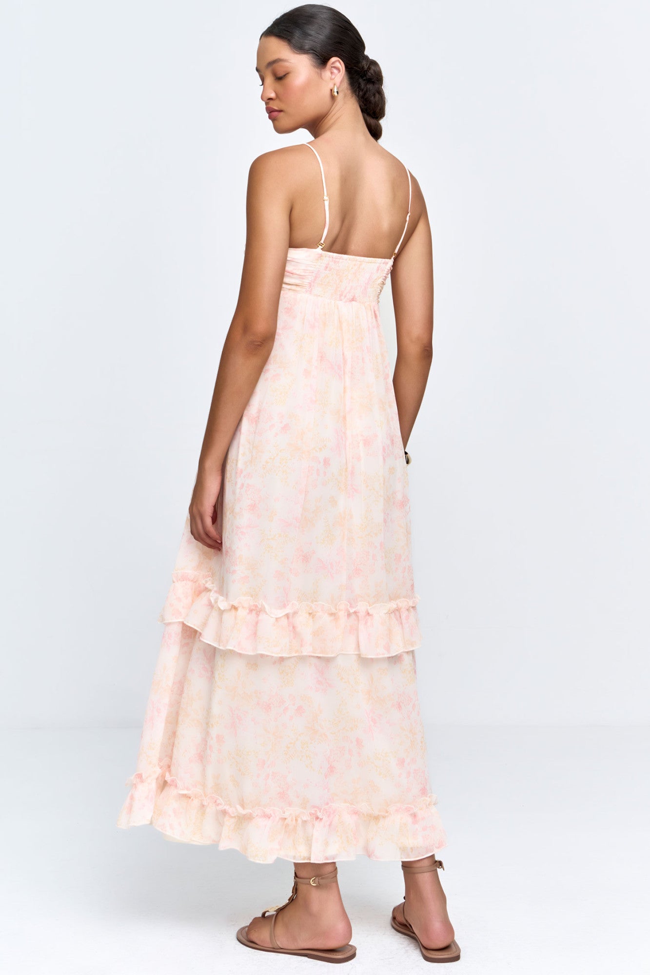Vestido Feminino Crepe Estilo Tomara que Caia Amarelo