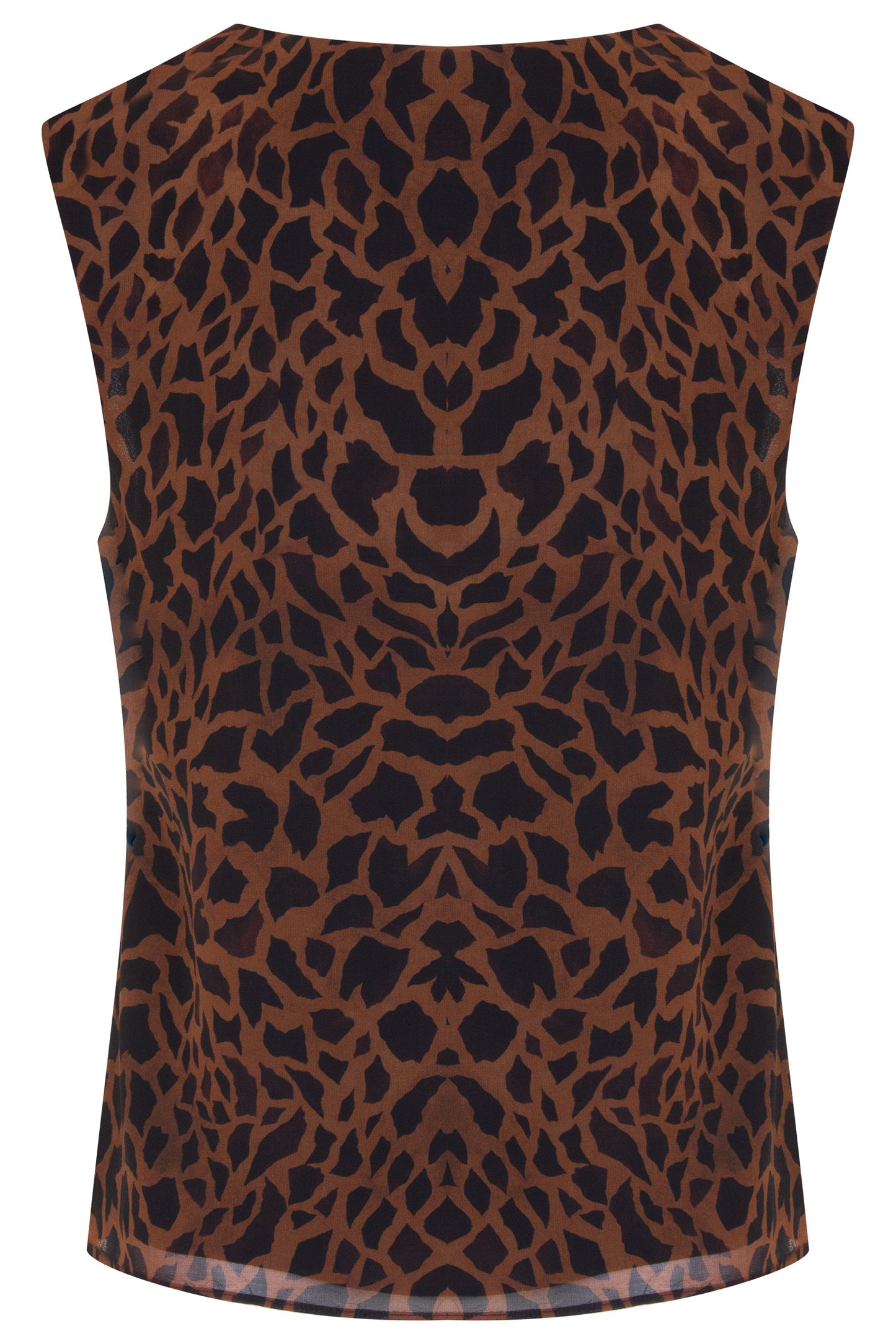 BLUSA CHIFFON ESTAMPADO PASSANTE NA ALÇA