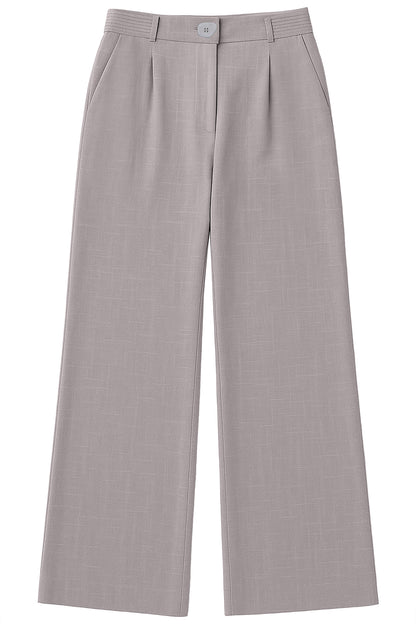 CALÇA RETA VISCOLINHO C/PREGA E BOLSOS