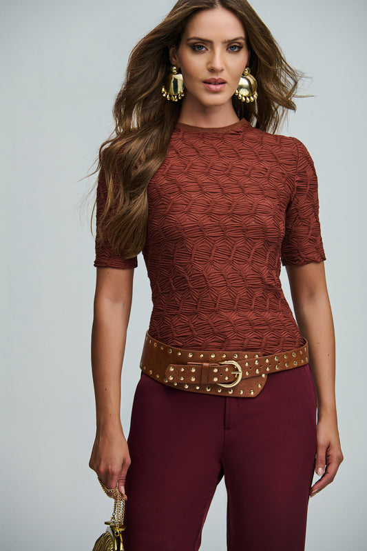 Blusa Cora Malha Texturizada