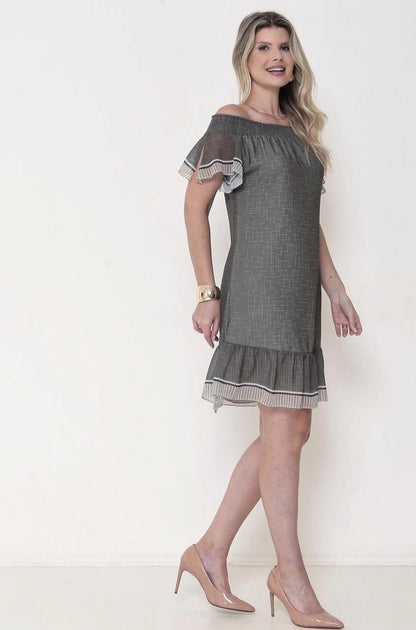 Vestido Curto Estampa Exclusiva Yumarimel