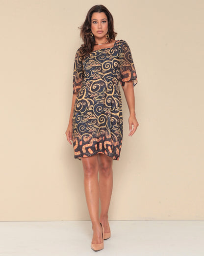 Vestido Curto Estampa Exclusiva Yumarimel