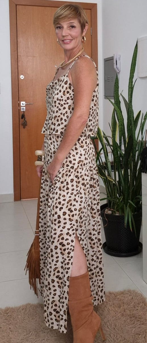 Vestido de Crepe com Alça Regulável, Cinto Incluso