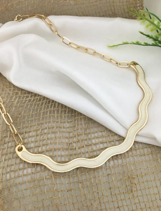 Colar Esmaltado Branco