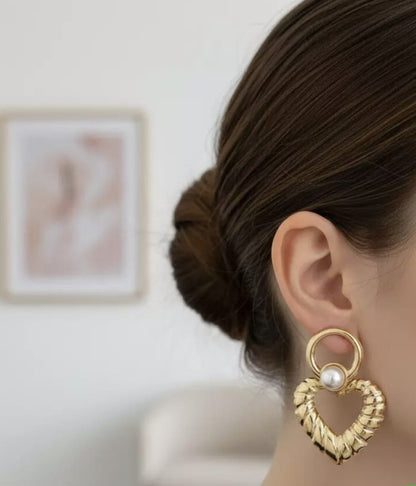 Brinco Coraçao Perola