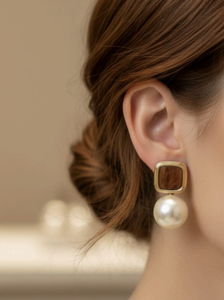 Brinco Marmorizado Pérola