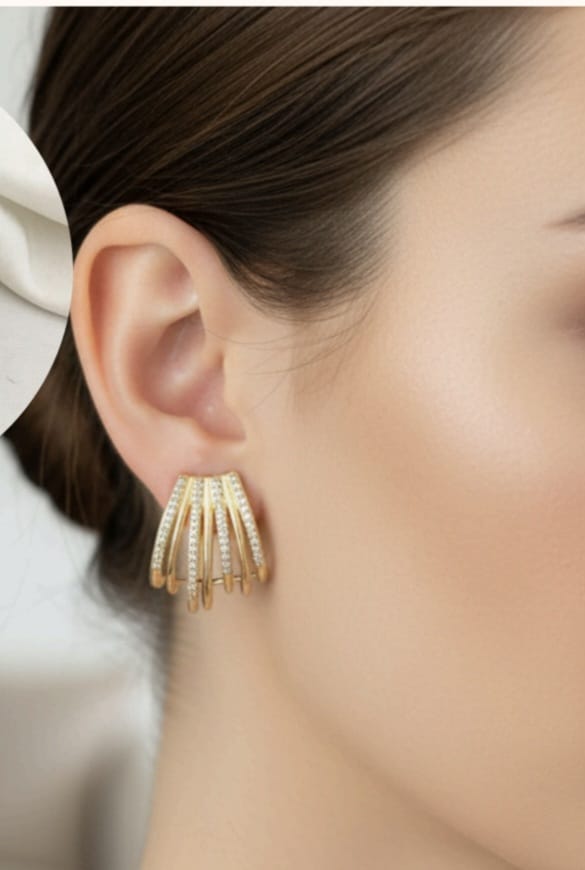 Brinco Escultural Prisma