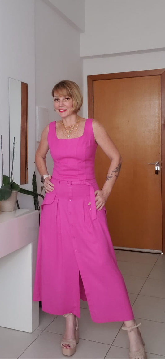 Saia Alfaiataria Pink