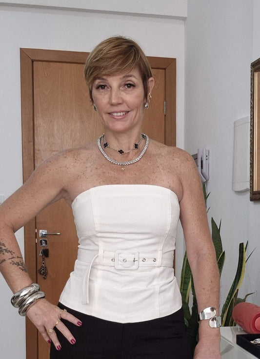 Top Tomara Que Caia com Cinto