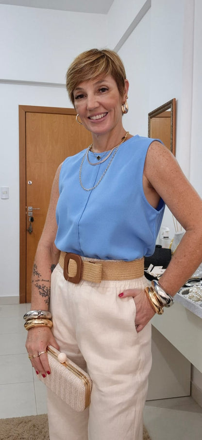 REGATA DECOTE REDONDO COM PRESPONTO