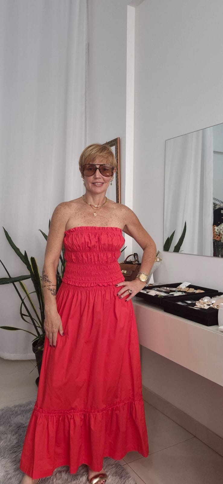 CONJUNTO TOP E SAIA MIDI