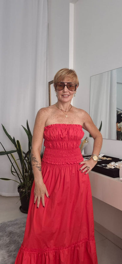 CONJUNTO TOP E SAIA MIDI