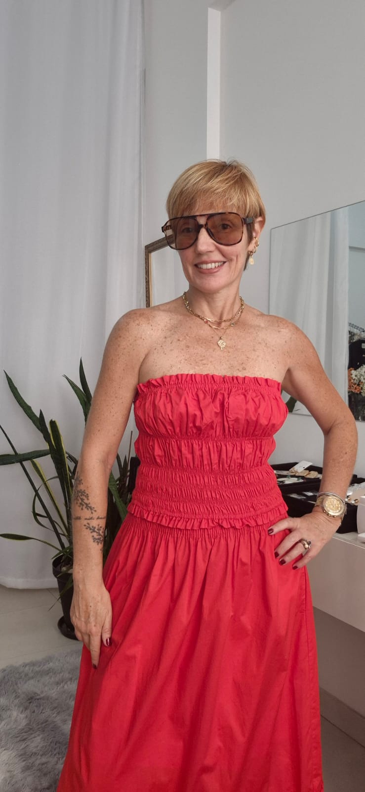 CONJUNTO TOP E SAIA MIDI