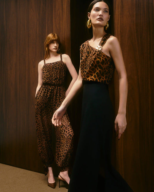 BLUSA CHIFFON ESTAMPADO PASSANTE NA ALÇA