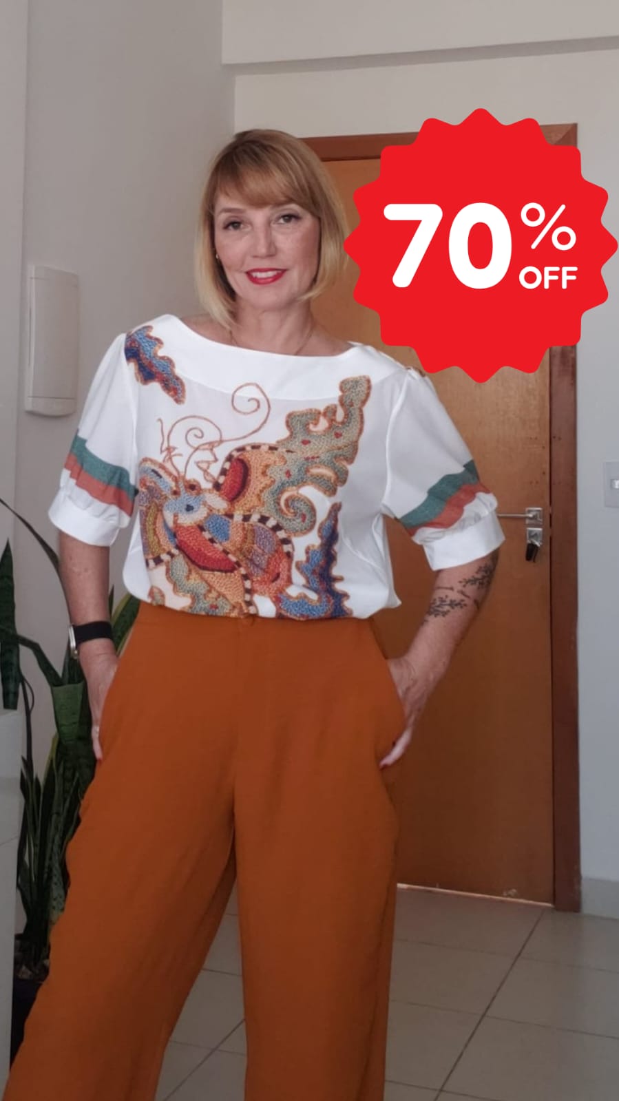 CALÇA ALFAIATARIA PANTALONA ELASTICO NO COS